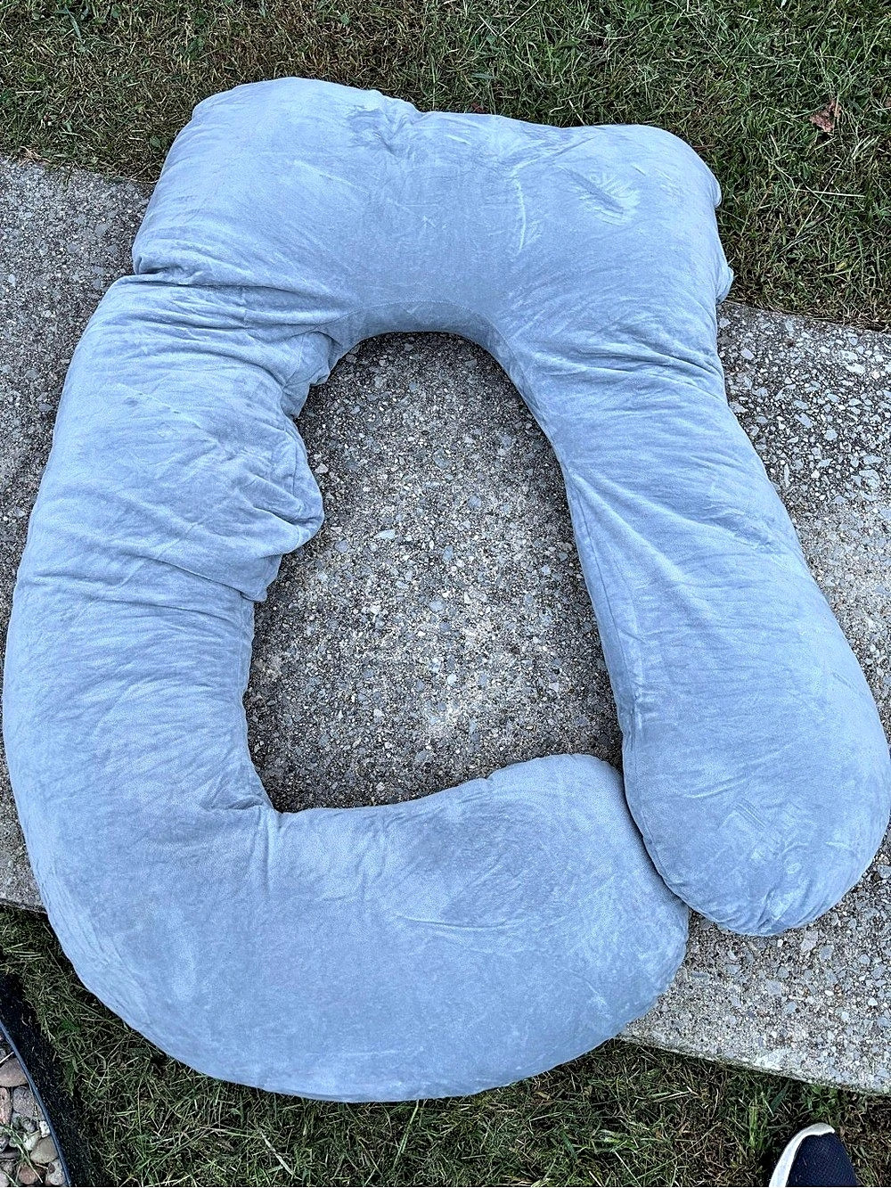 Momcozy Grey Body Pillow